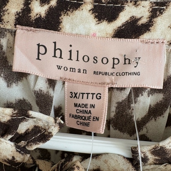 Philosophy Animal Print Blouse - Picture 7 of 7